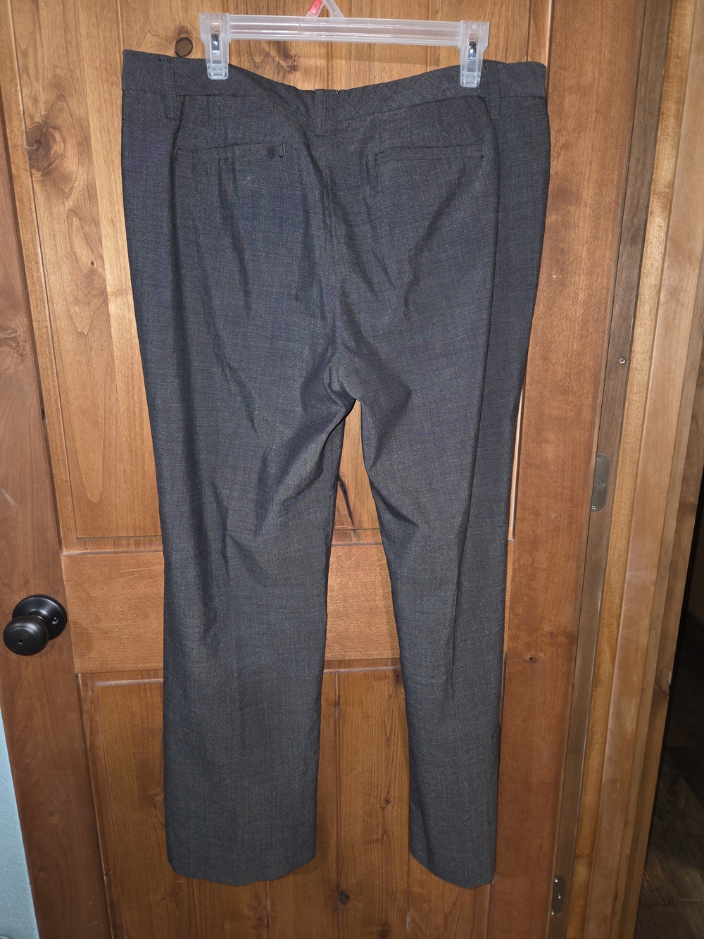 G.H. Bass & Co. Women's Charcoal Gray Straight-Leg Trousers - Picture 6 of 10